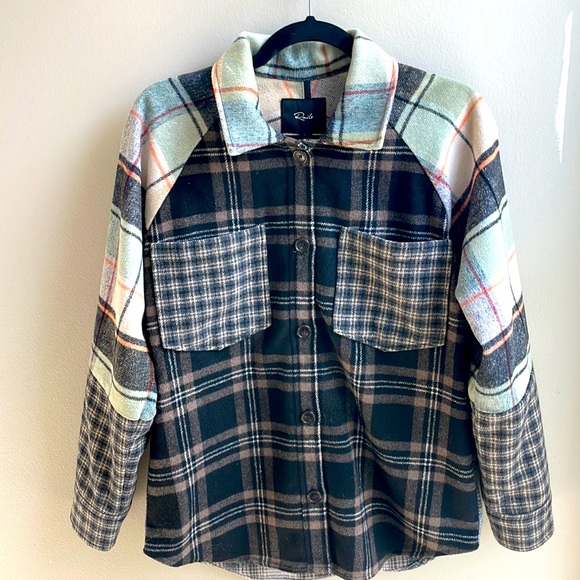 Rails multi-colored plaid shacket- size small - Picture 1 of 3